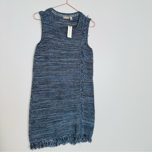 NEW Anthropologie Holding Horses fringed mini dress sleeveless boho - Picture 8 of 10